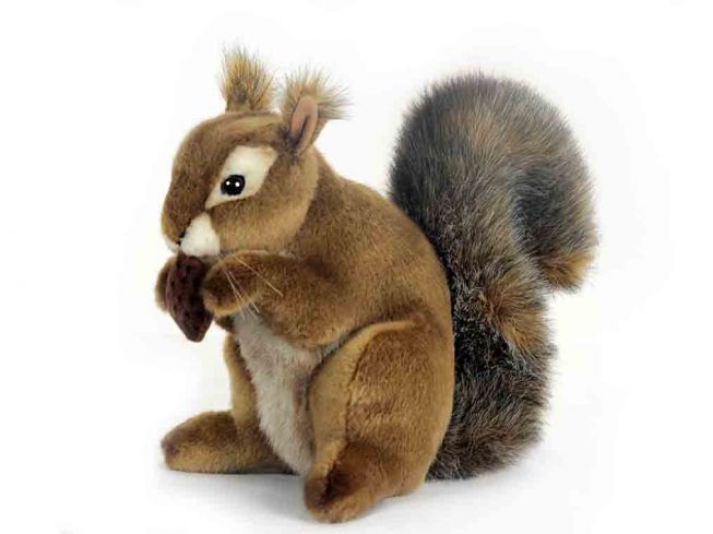 Ekorn m/nøtt [Squirrel w/Nut] 22 cm Hansa