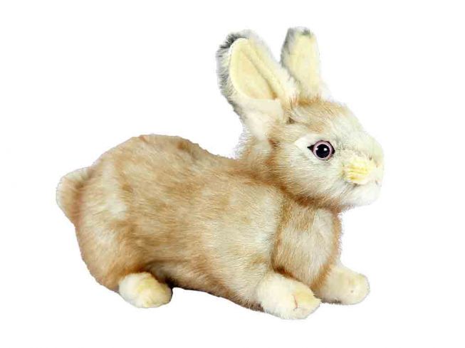Kanin [Bunny Crouching Beige] 20 cm Hansa