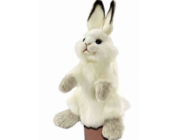 Kanin hånddukke [White Rabbit Puppet] 34 cm Hansa