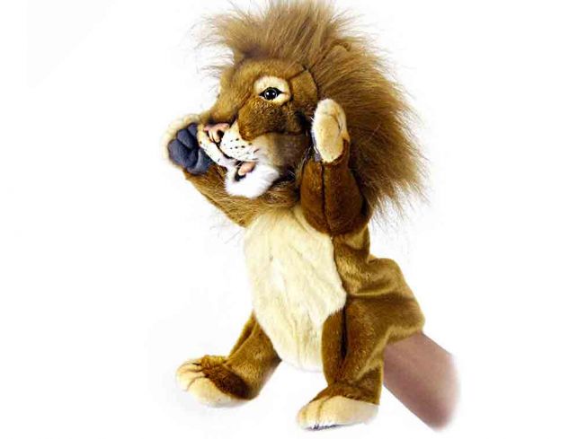 Løve hånddukke [Lion Puppet] 28 cm Hansa