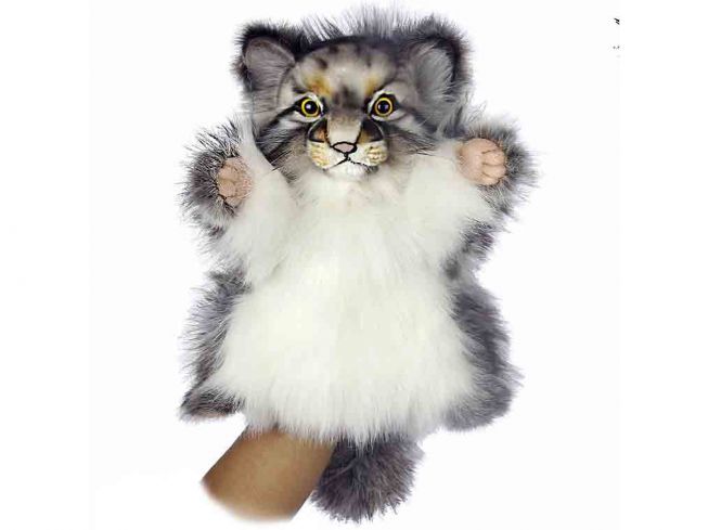 Steppekatt hånddukke [Pallas Cat Puppet] 40 cm Hansa