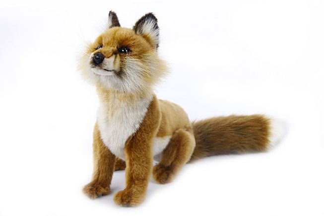 Rødrev [Red Fox Sitting] 26 cm Hansa
