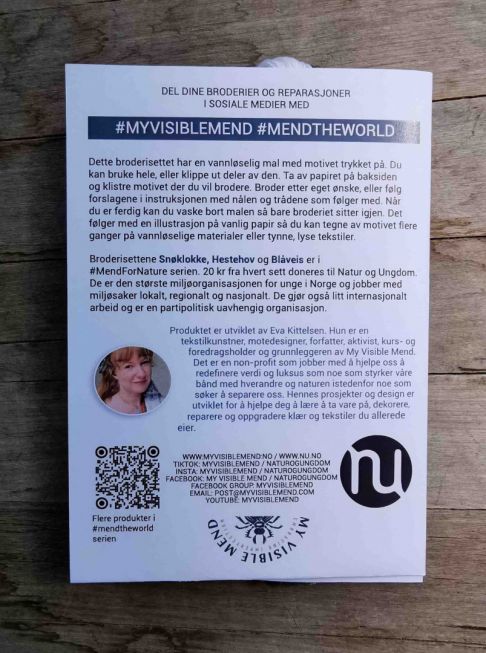 Broderisett snøklokke