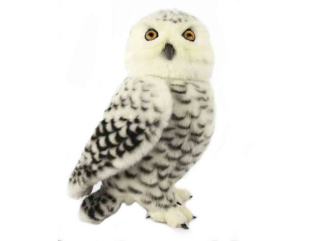 Snøugle [Snow Owl] 28 cm Hansa