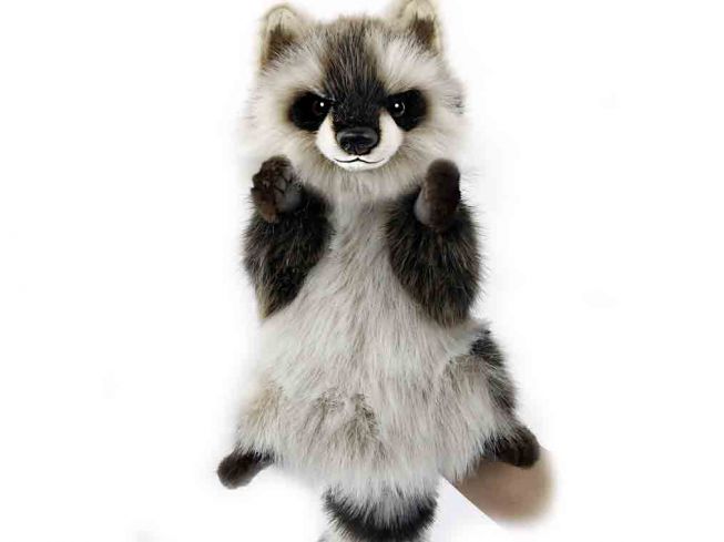 Vaskebjørn hånddukke [Raccoon Puppet] 50 cm Hansa